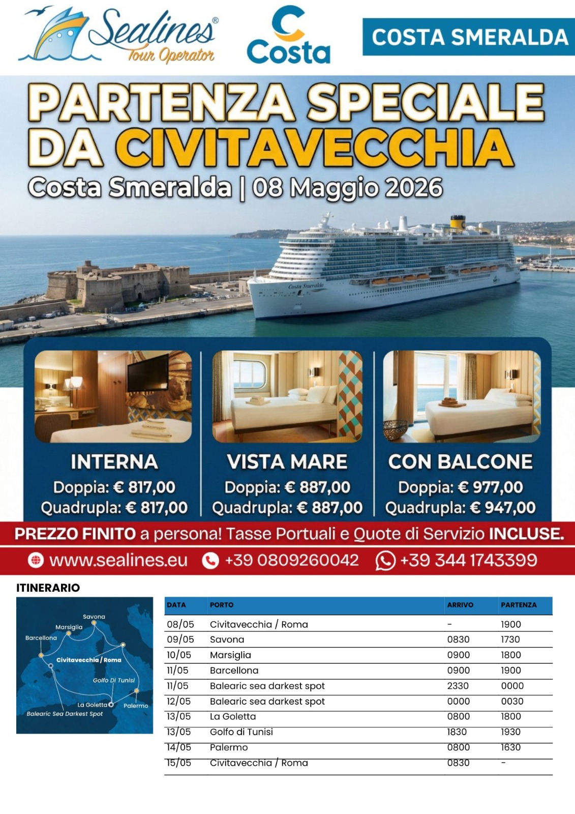 crociera costa toscana